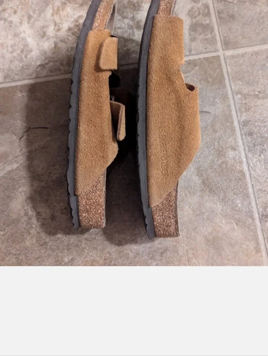 Birkenstock Tan Suede Double Strap Sandals - Picture 6 of 6